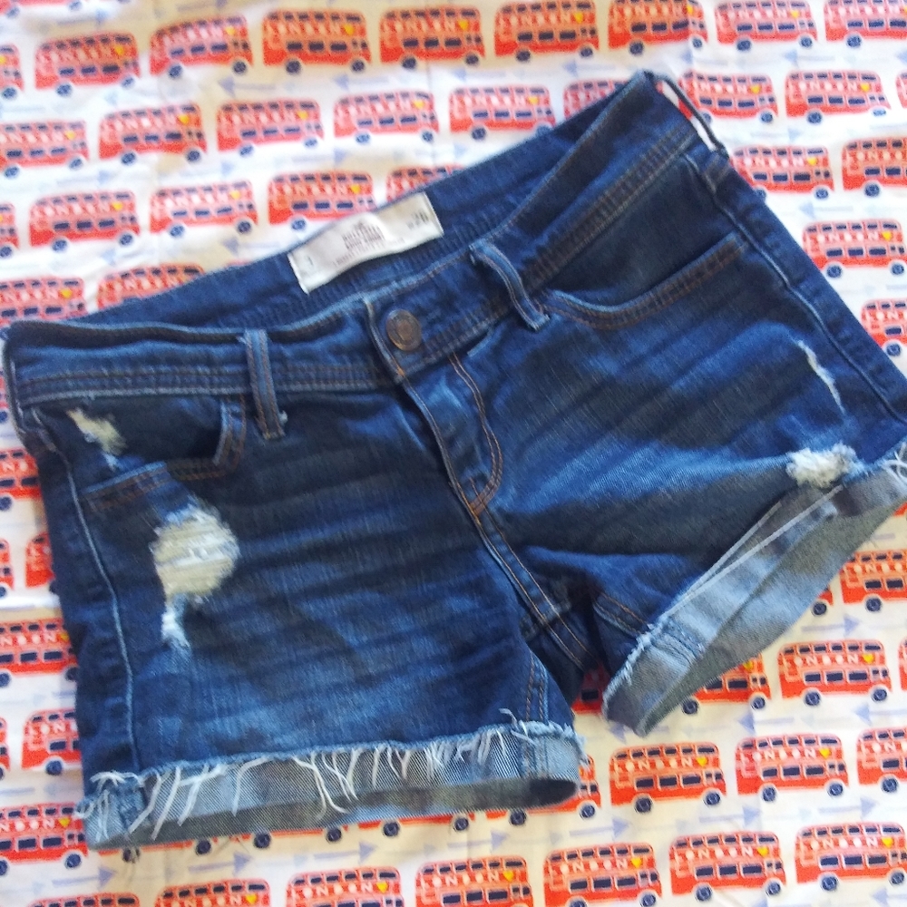 Denim Midi Shorts